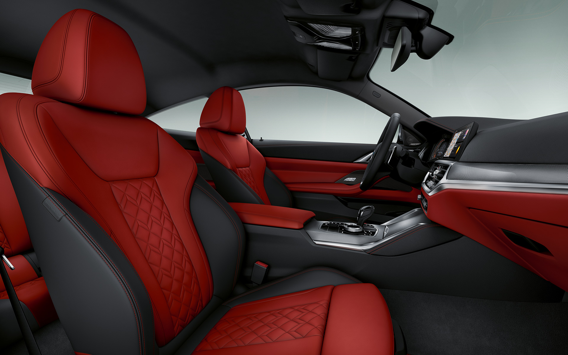 Расширенная отделка кожей BMW Individual 'Merino' в цвете Fiona Red/Black на BMW 4 серии Coupe Individual G22 2020 Расширенная отделка кожей BMW Individual 'Merino' в цвете Fiona Red/Black на BMW 4 серии Coupe Individual G22 2020