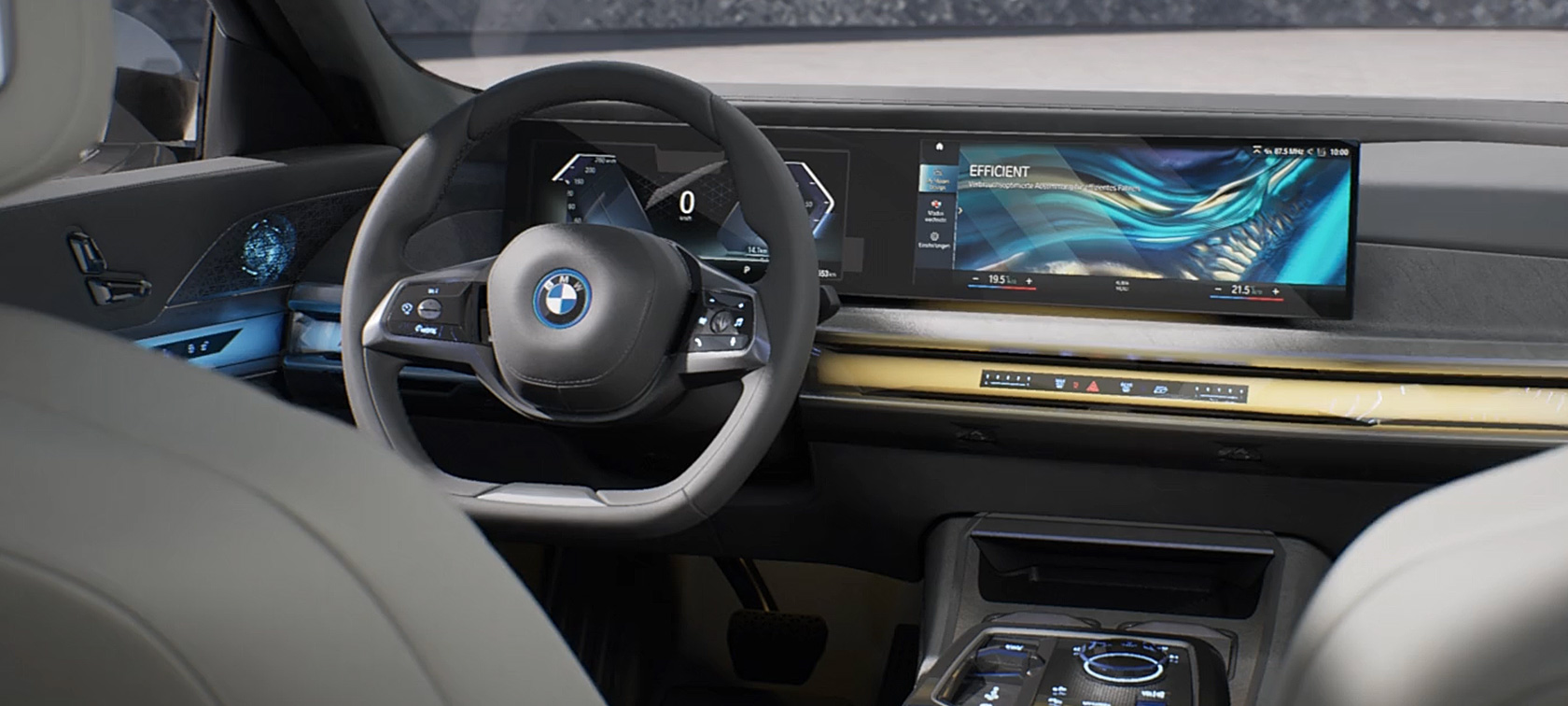 BMW i7 G70 Интерьер видео BMW i7 G70 Особенности дизайна интерьера, видео