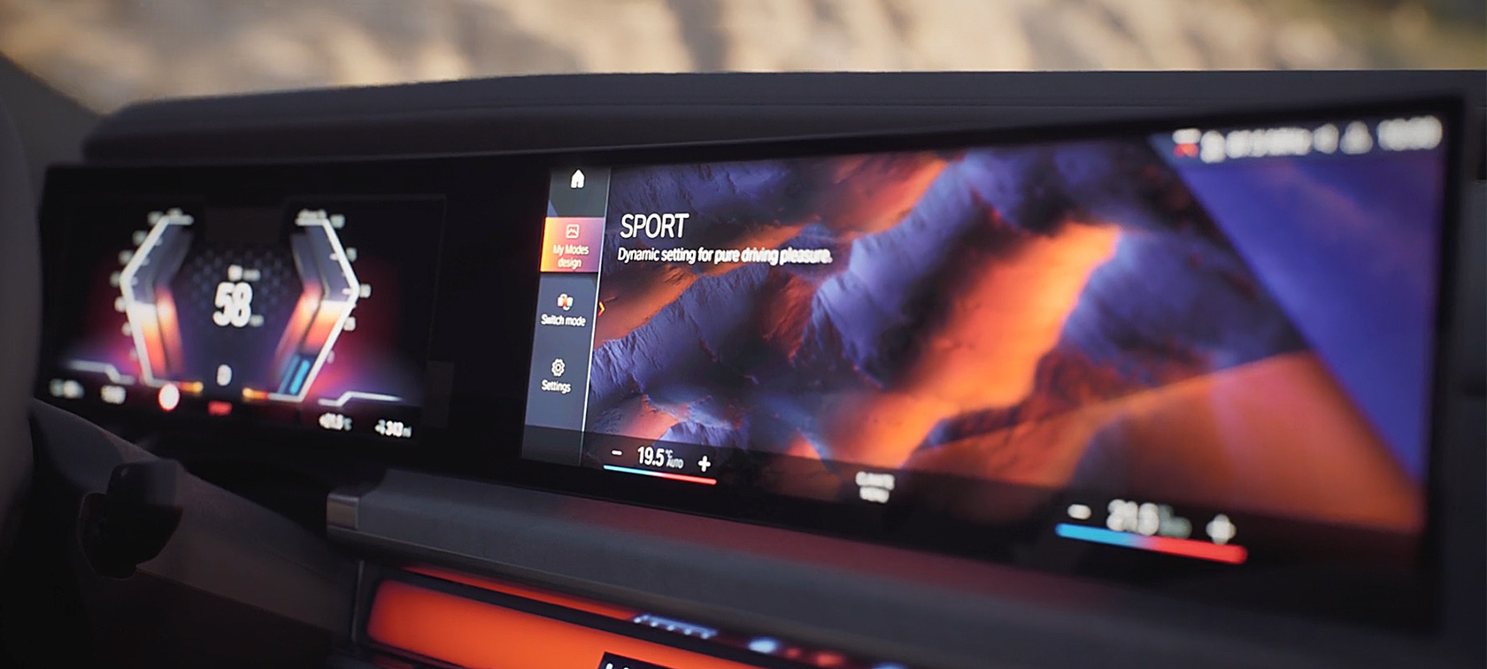 BMW i7 G70 My Modes видео BMW i7 G70 интерьер, видео My Modes