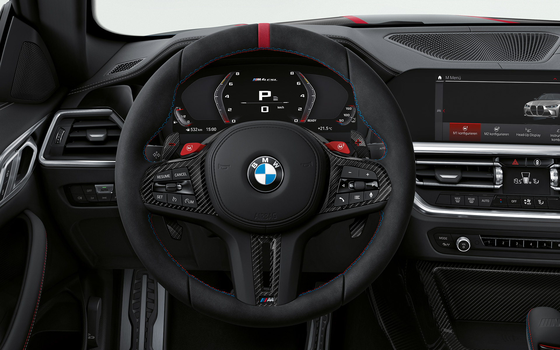 Руль M Alcantara BMW M4 CSL G82 BMW M4 CSL G82, салон, руль M Alcantara