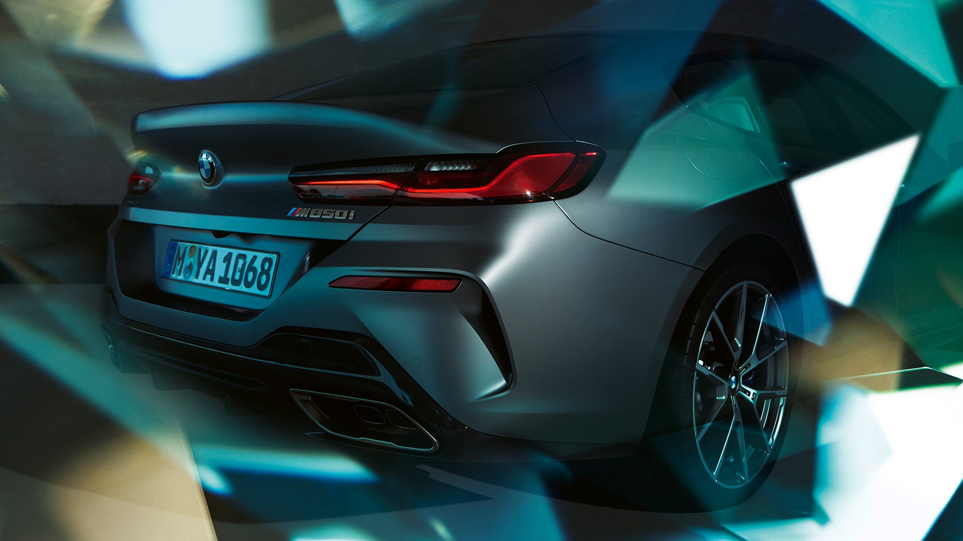 BMW M850i xDrive Gran Coupé, задняя часть с отделкой выхлопной трубы BMW M850i xDrive Gran Coupé, дизайн, задняя часть с отделкой выхлопной трубы
