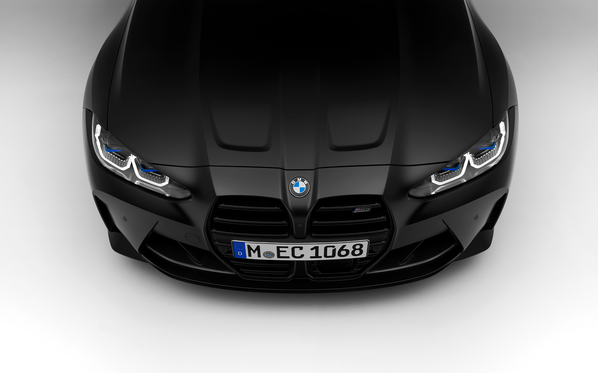 BMW M4 Competition Coupé G82 2021 BMW Individual Frozen Black metallic, вид спереди BMW M4 Competition Coupé G82 2021 BMW Individual Frozen Black metallic, вид спереди