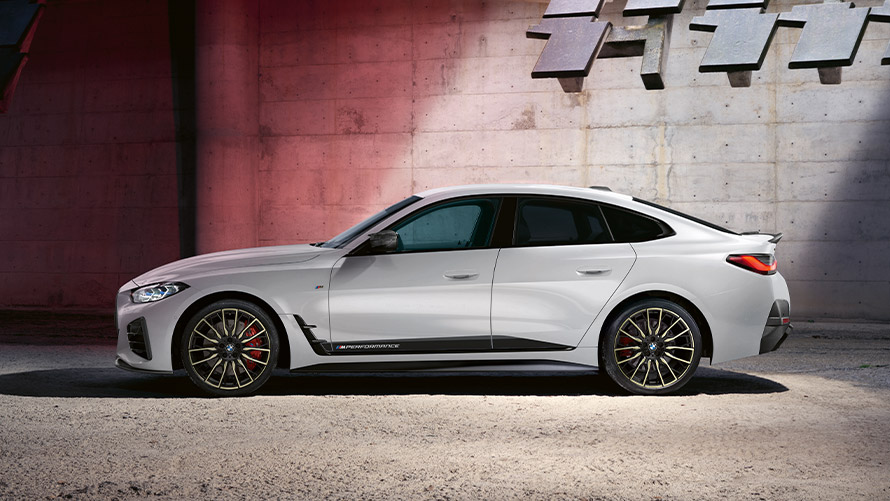 BMW 4 Серии Gran Coupe G26 ICE, вид сбоку Аксессуары BMW M Performance BMW 4 Серии Gran Coupe G26 ICE, вид сбоку