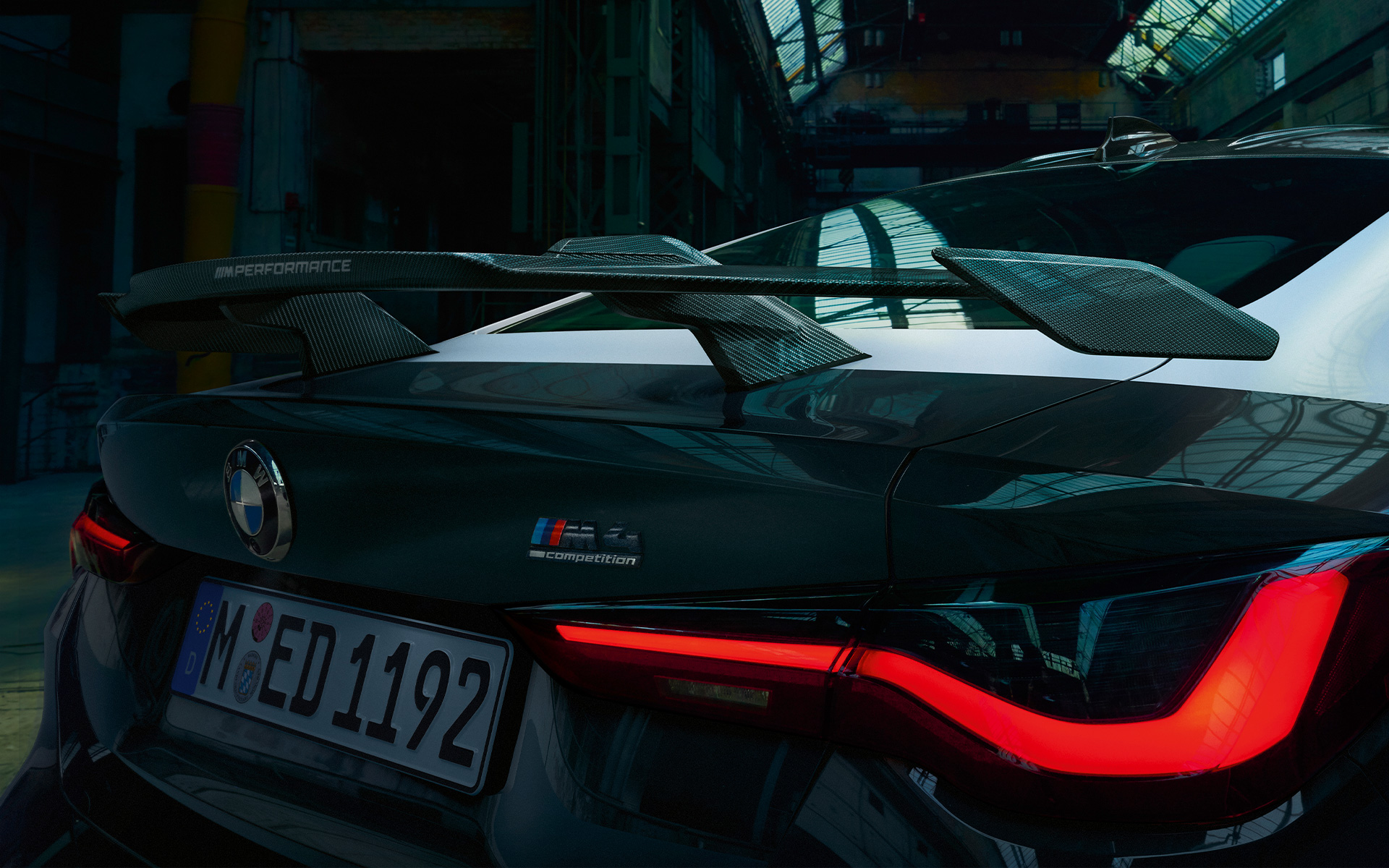 Аксессуары BMW M Performance BMW M4 G82, вид сзади, крупным планом